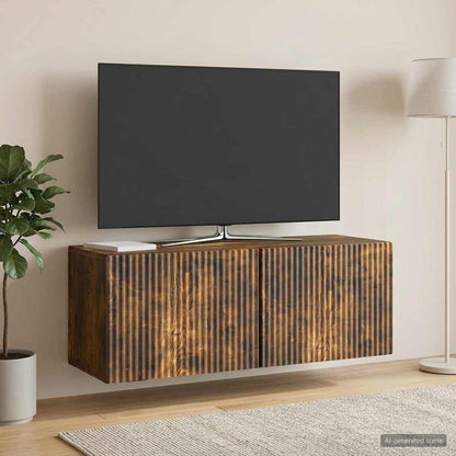 Nástěnná Tv Skříň Nástěnný Kouřový Dub 78,5 X 31 X 30 Cm