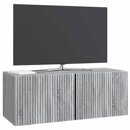 Nástěnná Tv Skříň Nástěnný Šedá Sonoma 78,5 X 31 X 30 Cm
