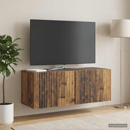 Nástěnná Tv Skříň Nástěnný Staré Dřevo 78,5 X 31 X 30 Cm