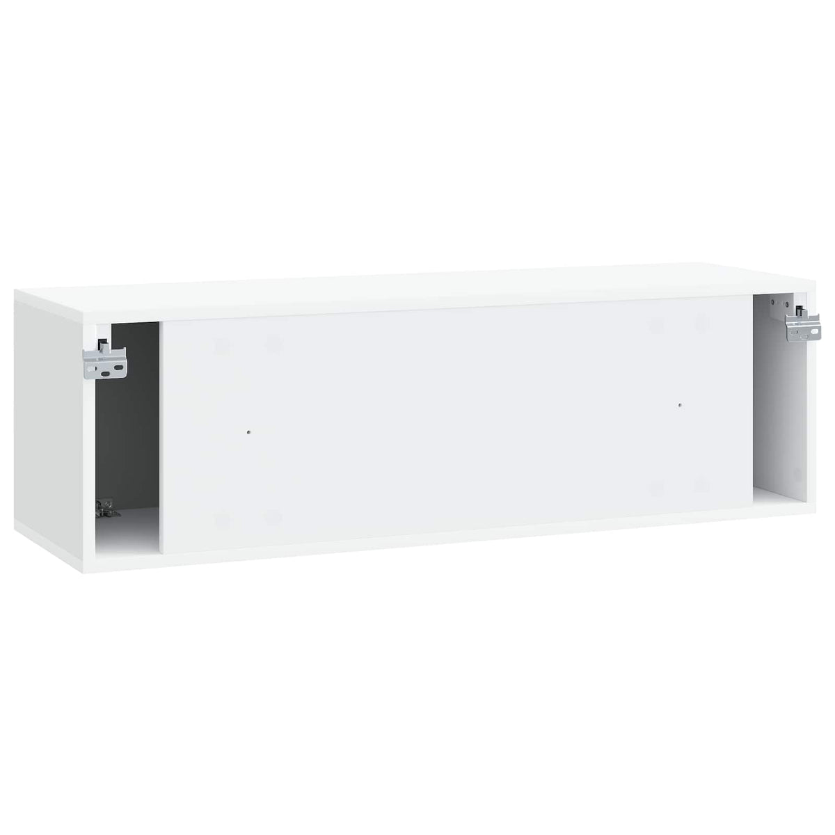Nástěnná Tv Skříň Bílá 98 X 31 X 30 Cm Kompozitní Dřevo