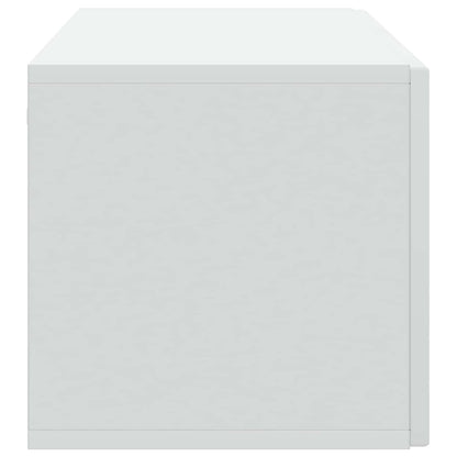 Nástěnná Tv Skříň Bílá 98 X 31 X 30 Cm Kompozitní Dřevo