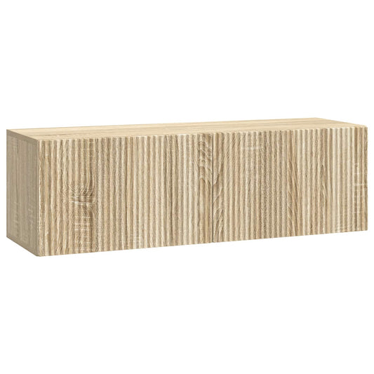 Nástěnná Tv Skříň Dub Sonoma 98 X 31 X 30 Cm Kompozitní Dřevo