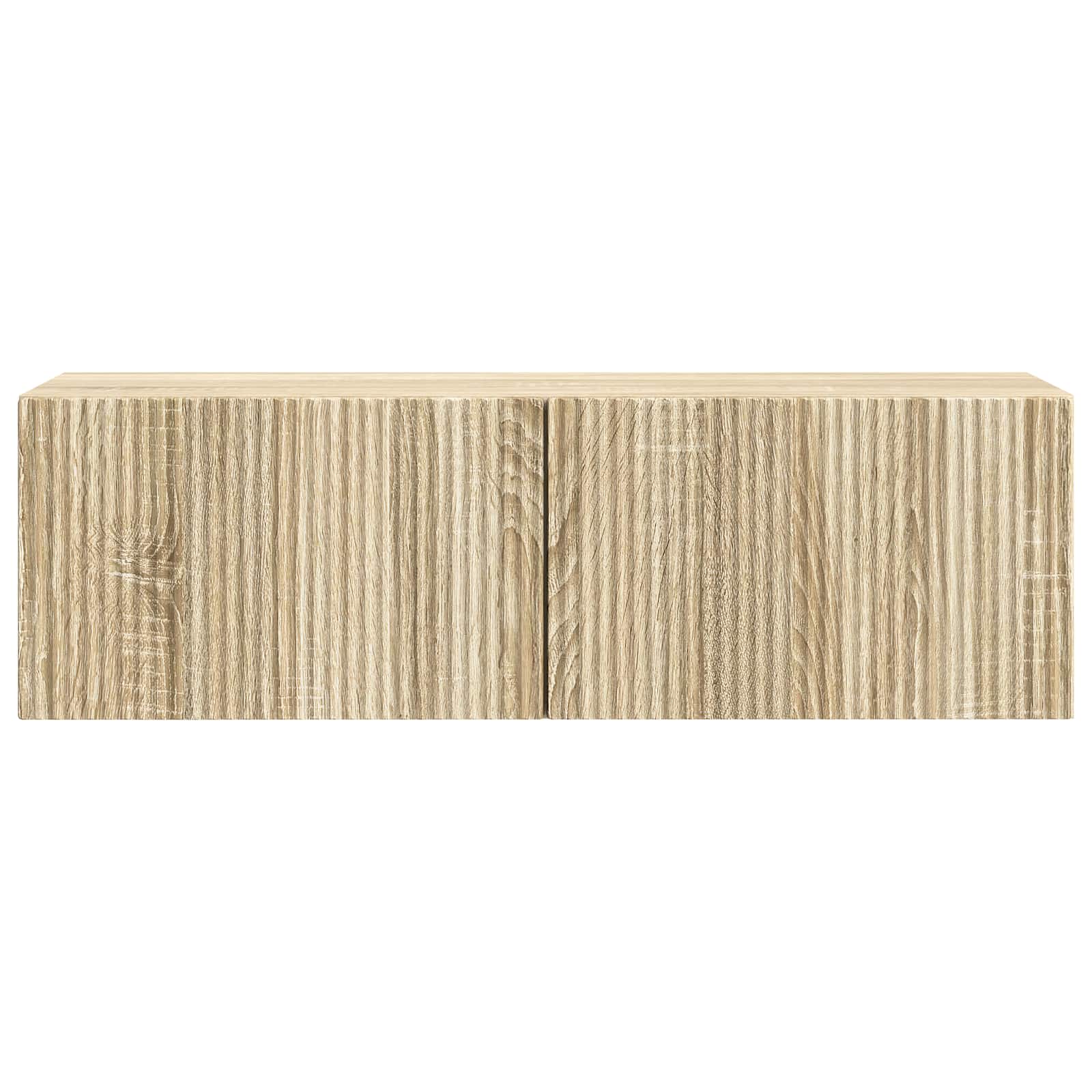 Nástěnná Tv Skříň Dub Sonoma 98 X 31 X 30 Cm Kompozitní Dřevo