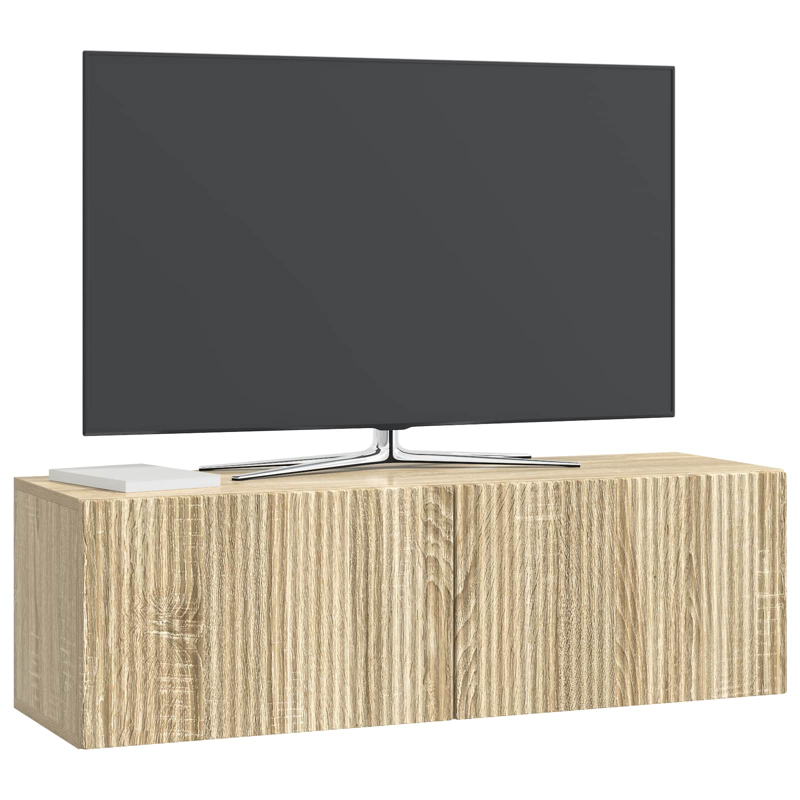 Nástěnná Tv Skříň Dub Sonoma 98 X 31 X 30 Cm Kompozitní Dřevo
