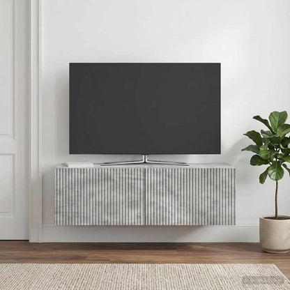Nástěnná Tv Skříň Nástěnný Betonově Šedá 98 X 31 X 30 Cm
