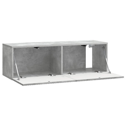 Nástěnná Tv Skříň Nástěnný Betonově Šedá 98 X 31 X 30 Cm