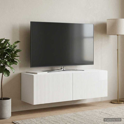 Nástěnná Tv Skříň Bílá S Vysokým Leskem 98 X 31 X 30 Cm