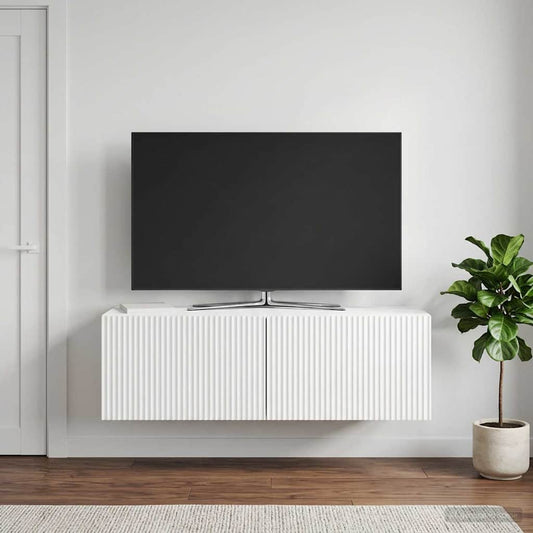 Nástěnná Tv Skříň Bílá S Vysokým Leskem 98 X 31 X 30 Cm