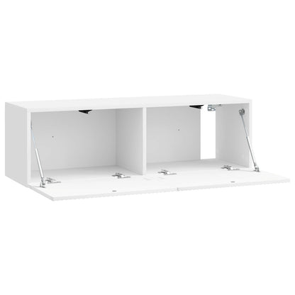 Nástěnná Tv Skříň Bílá S Vysokým Leskem 98 X 31 X 30 Cm