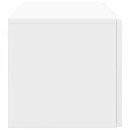 Nástěnná Tv Skříň Bílá S Vysokým Leskem 98 X 31 X 30 Cm