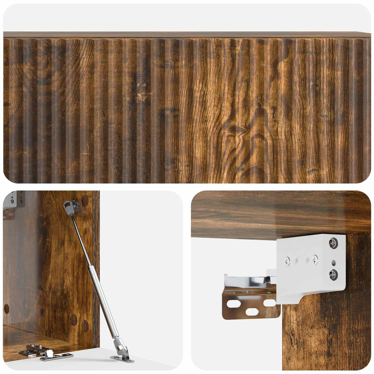 Nástěnná Tv Skříň Kouřový Dub 98 X 31 X 30 Cm Kompozitní Dřevo