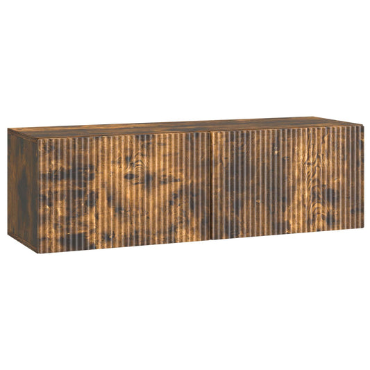 Nástěnná Tv Skříň Kouřový Dub 98 X 31 X 30 Cm Kompozitní Dřevo