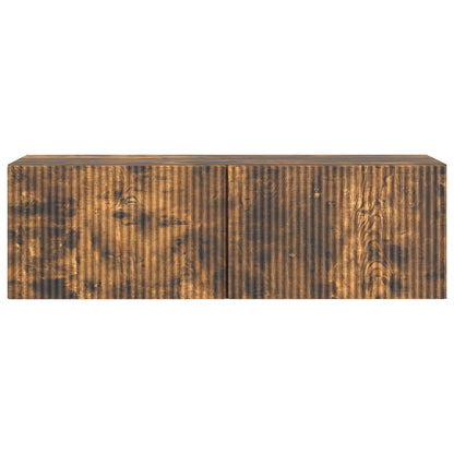 Nástěnná Tv Skříň Kouřový Dub 98 X 31 X 30 Cm Kompozitní Dřevo