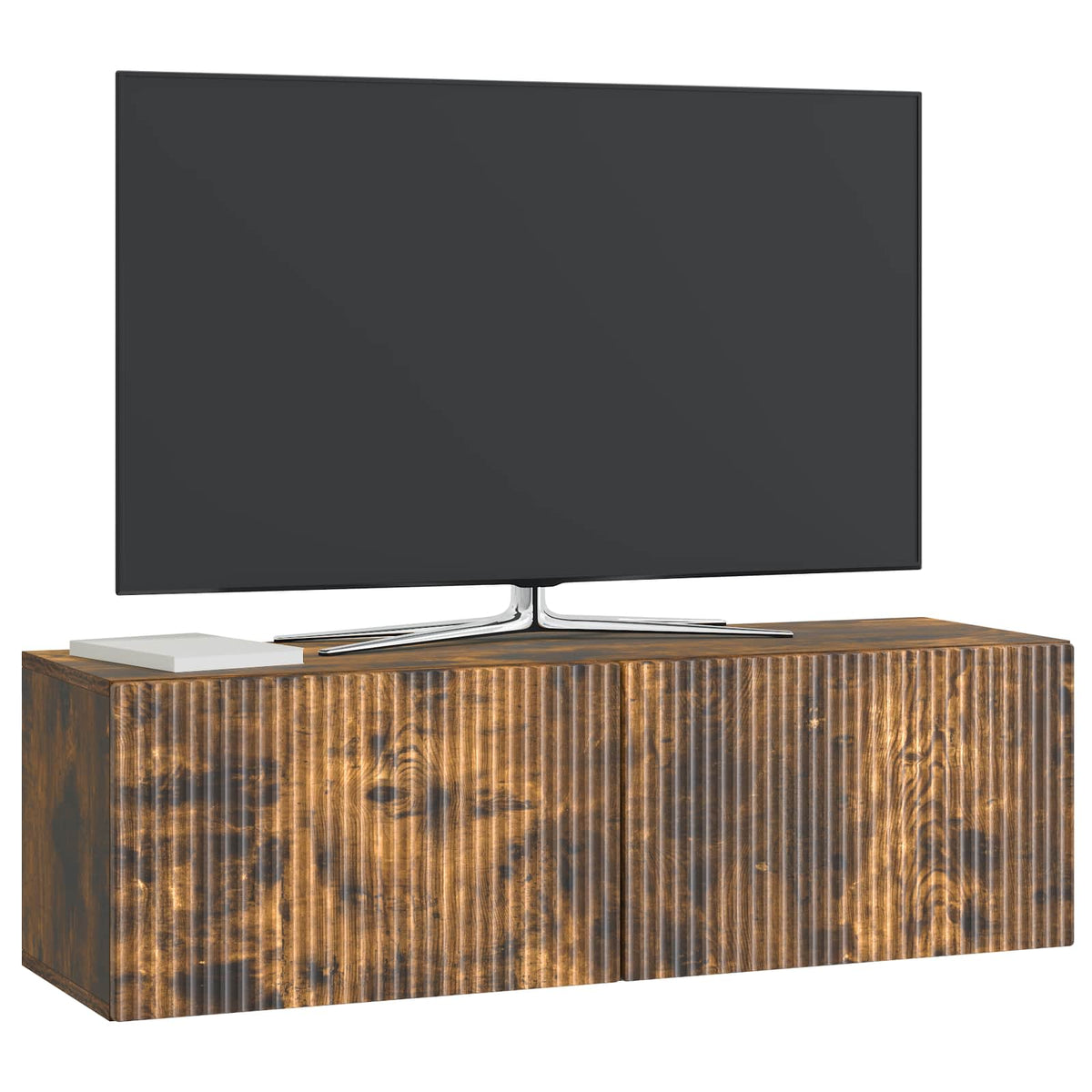 Nástěnná Tv Skříň Kouřový Dub 98 X 31 X 30 Cm Kompozitní Dřevo