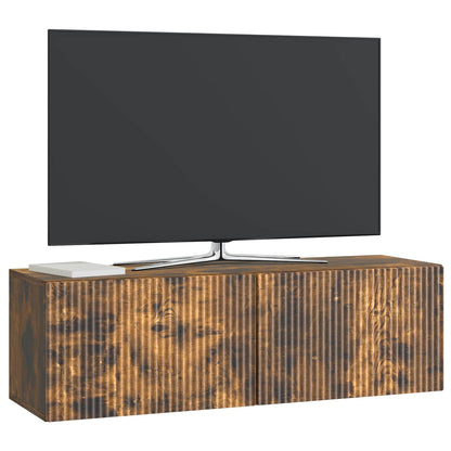 Nástěnná Tv Skříň Kouřový Dub 98 X 31 X 30 Cm Kompozitní Dřevo