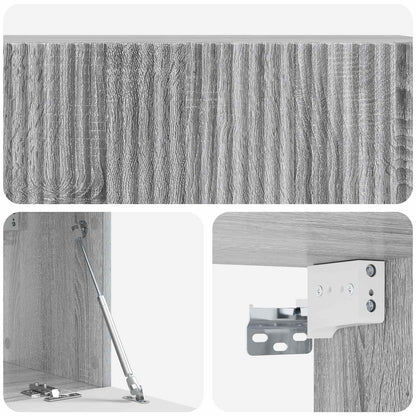 Nástěnná Tv Skříň Šedá Sonoma 98 X 31 X 30 Cm Kompozitní Dřevo