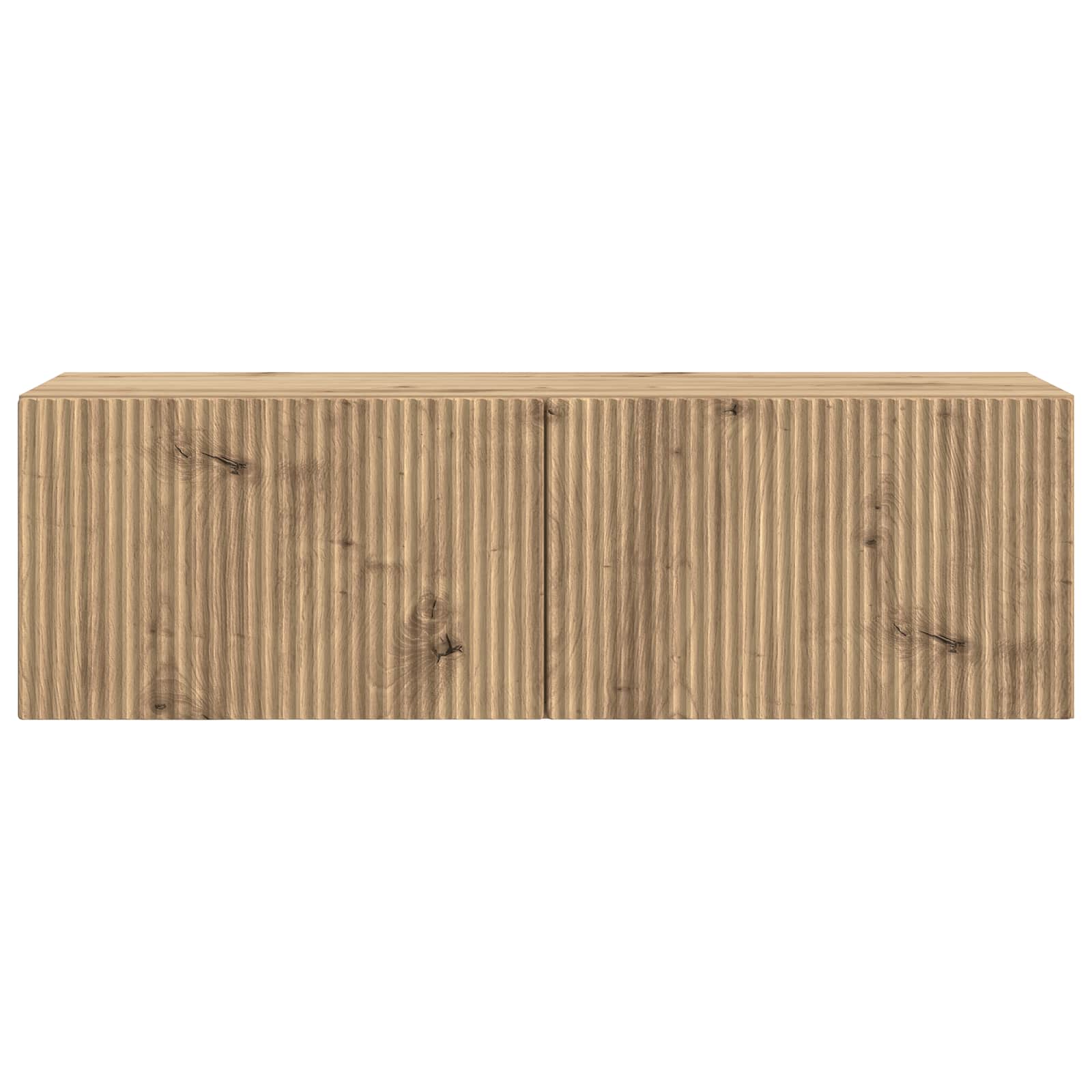 Nástěnná Tv Skříň 98 X 31 X 30 Cm Dub Artisan Kompozitní Dřevo