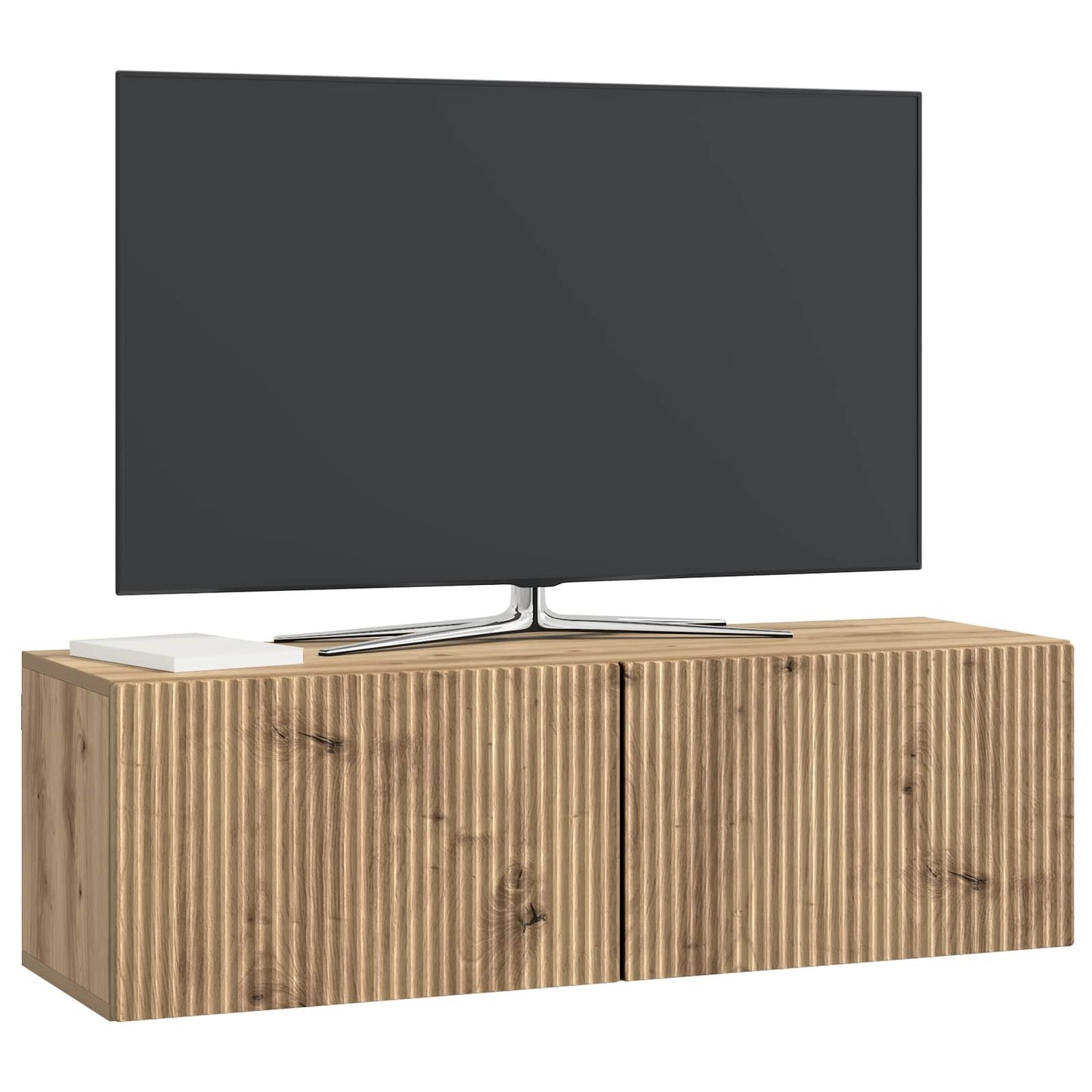 Nástěnná Tv Skříň 98 X 31 X 30 Cm Dub Artisan Kompozitní Dřevo