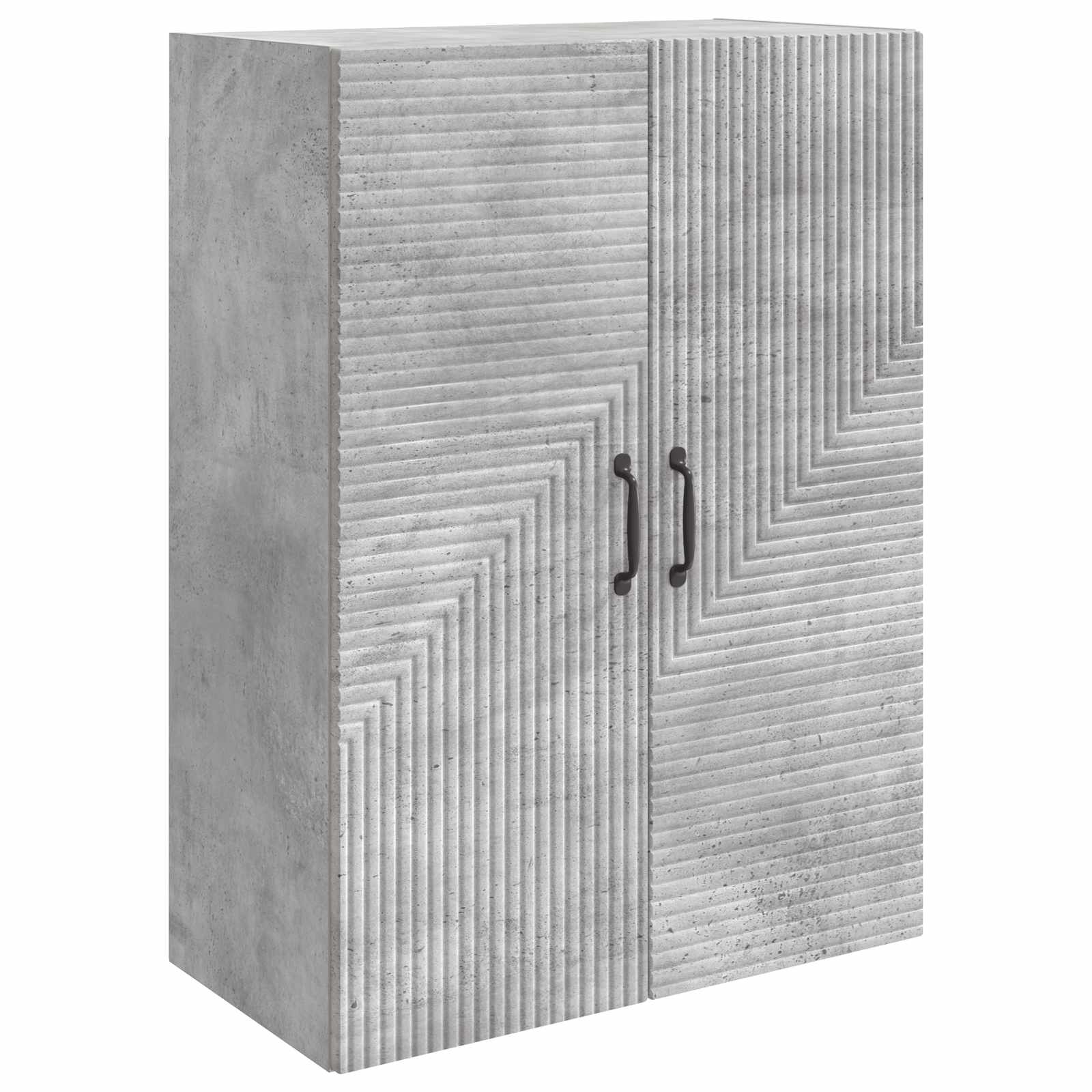 Nástěnná Skříň Betonově Šedá 66 X 34,5 X 90 Cm Kompozitní Dřevo