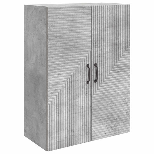 Nástěnná Skříň Betonově Šedá 66 X 34,5 X 90 Cm Kompozitní Dřevo