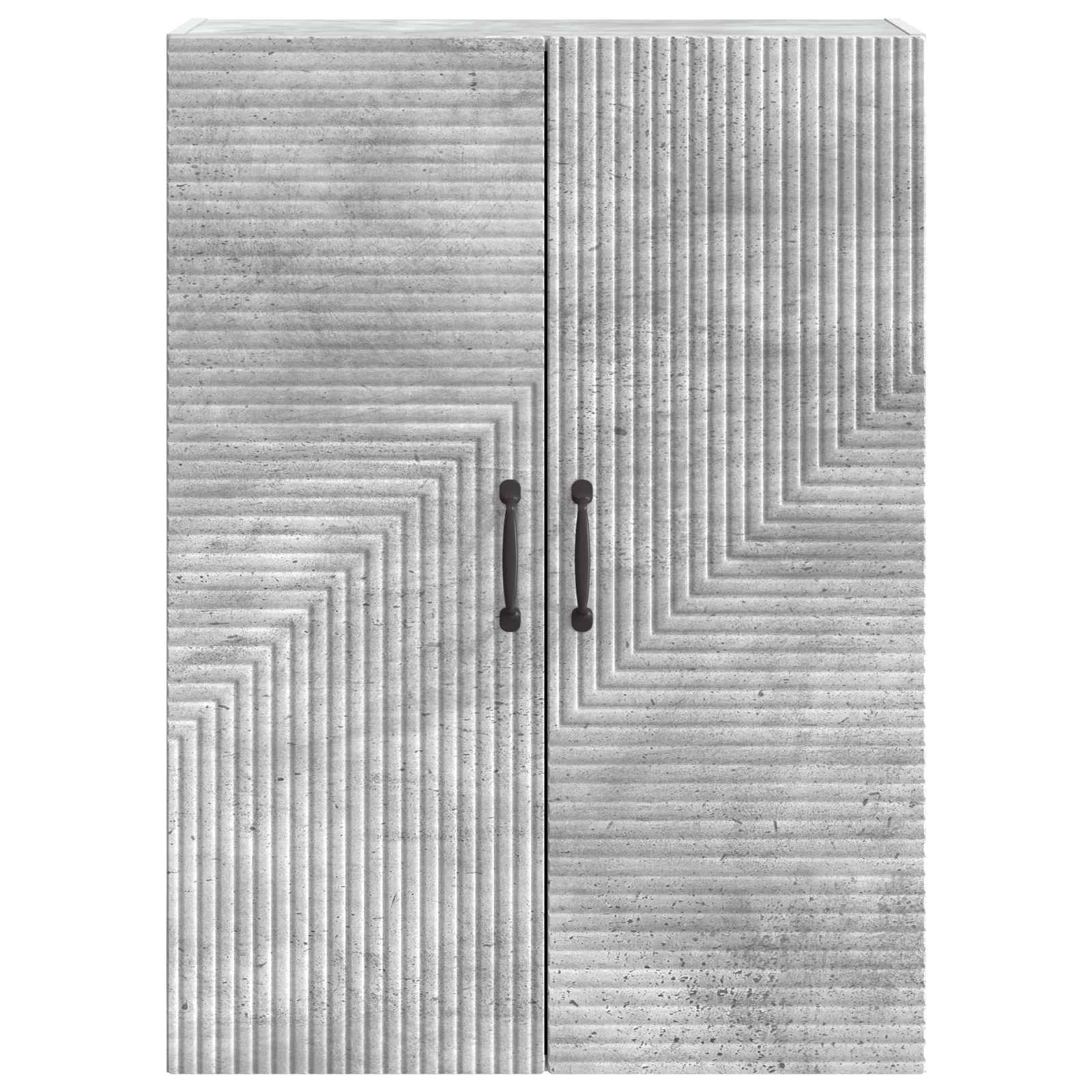 Nástěnná Skříň Betonově Šedá 66 X 34,5 X 90 Cm Kompozitní Dřevo