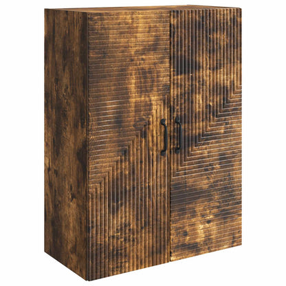 Nástěnná Skříň Kouřový Dub 66 X 34,5 X 90 Cm Kompozitní Dřevo