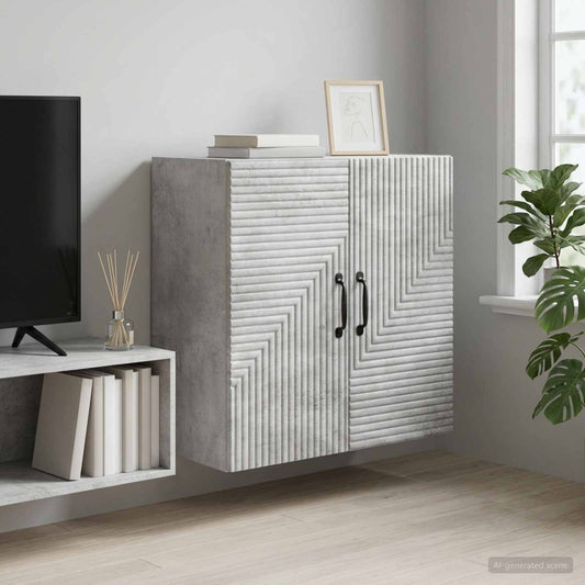 Nástěnná Skříň Betonově Šedá 59 X 31 X 60 Cm Kompozitní Dřevo