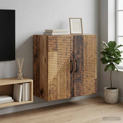 Nástěnná Skříň Staré Dřevo 59 X 31 X 60 Cm Kompozitní Dřevo