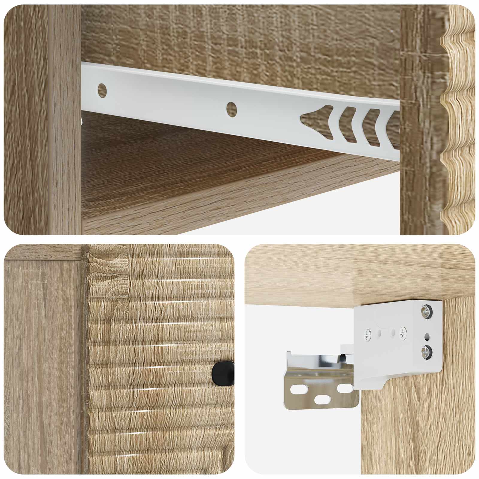 Nástěnný Noční Stolek 2 Pcs Dub Sonoma 34,5 X 33 X 20 Cm