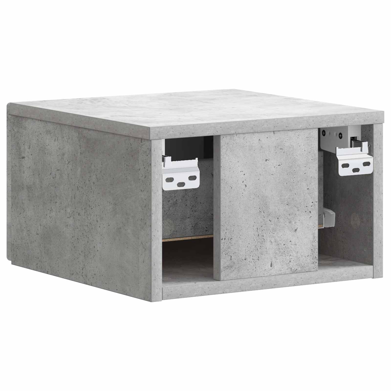 Nástěnný Noční Stolek 2 Pcs Betonově Šedá 34,5 X 33 X 20 Cm
