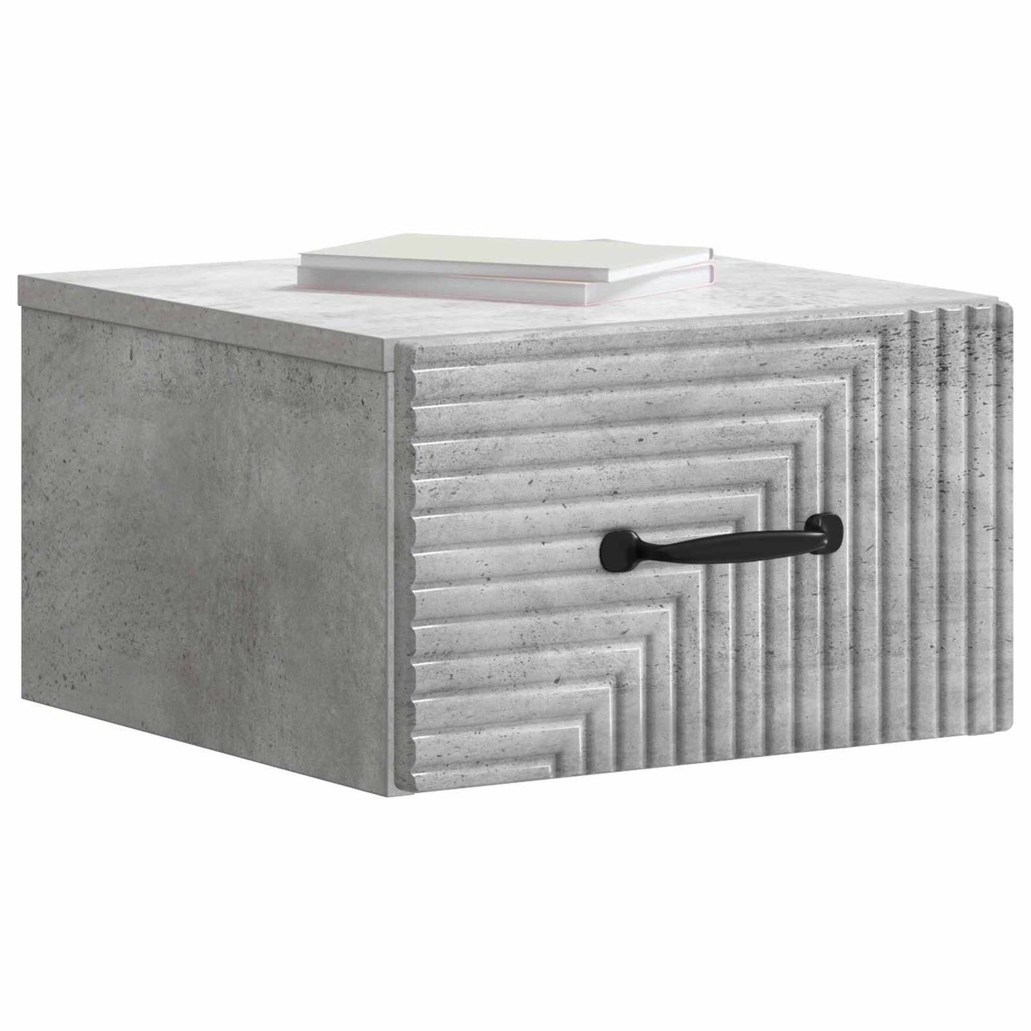Nástěnný Noční Stolek 2 Pcs Betonově Šedá 34,5 X 33 X 20 Cm