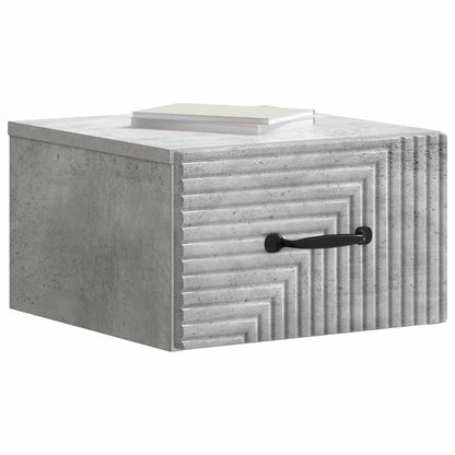 Nástěnný Noční Stolek 2 Pcs Betonově Šedá 34,5 X 33 X 20 Cm