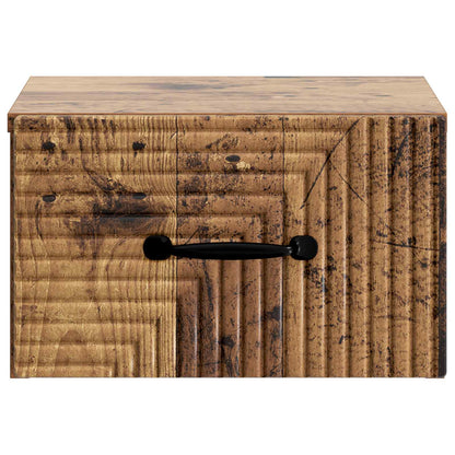 Nástěnný Noční Stolek 2 Pcs Staré Dřevo 34,5 X 33 X 20 Cm
