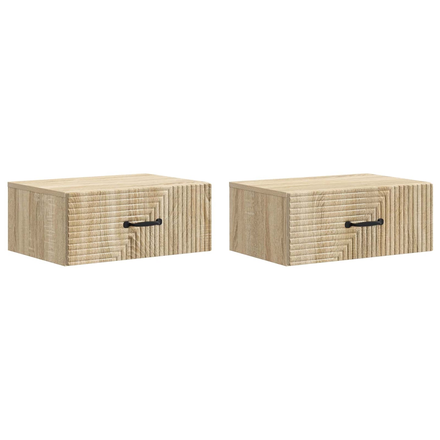 Nástěnný Noční Stolek 2 Pcs Dub Sonoma 49 X 34,5 X 20 Cm