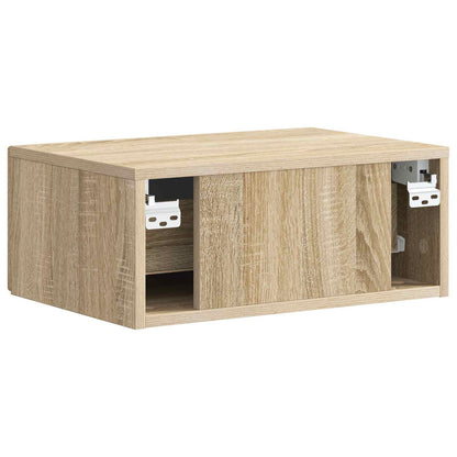 Nástěnný Noční Stolek 2 Pcs Dub Sonoma 49 X 34,5 X 20 Cm