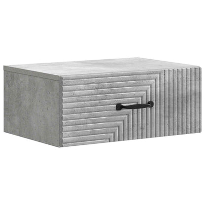 Nástěnný Noční Stolek 2 Pcs Betonově Šedá 49 X 34,5 X 20 Cm