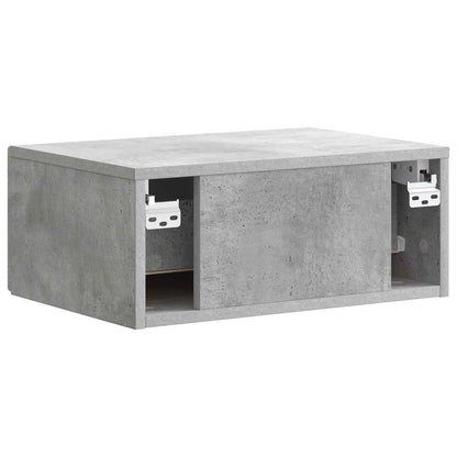 Nástěnný Noční Stolek 2 Pcs Betonově Šedá 49 X 34,5 X 20 Cm