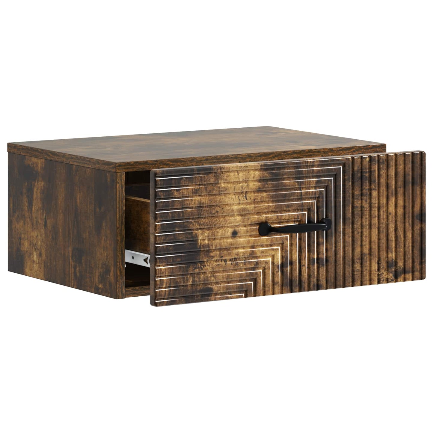Nástěnný Noční Stolek 2 Pcs Kouřový Dub 49 X 34,5 X 20 Cm