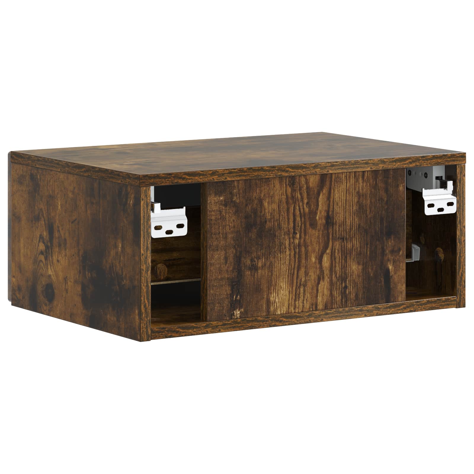 Nástěnný Noční Stolek 2 Pcs Kouřový Dub 49 X 34,5 X 20 Cm