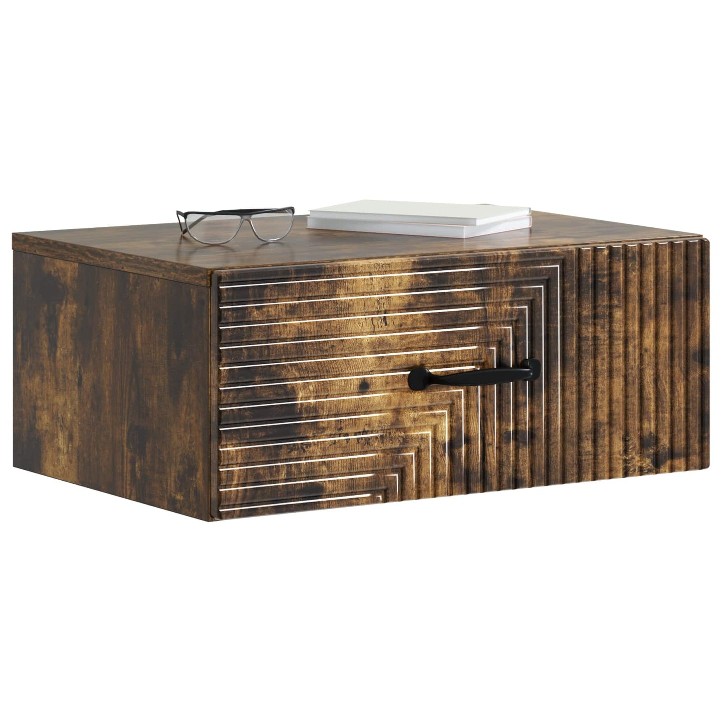 Nástěnný Noční Stolek 2 Pcs Kouřový Dub 49 X 34,5 X 20 Cm