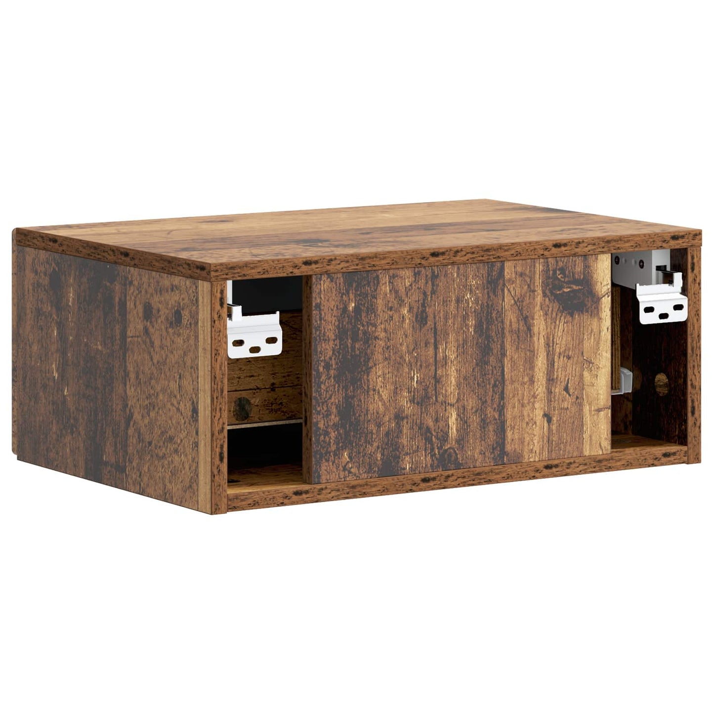 Nástěnný Noční Stolek 2 Pcs Staré Dřevo 49 X 34,5 X 20 Cm