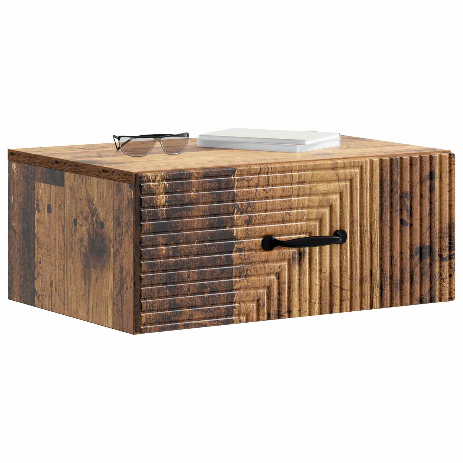 Nástěnný Noční Stolek 2 Pcs Staré Dřevo 49 X 34,5 X 20 Cm