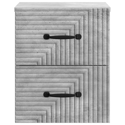 Nástěnný Noční Stolek 2 Pcs Betonově Šedá 34,5 X 33 X 40 Cm