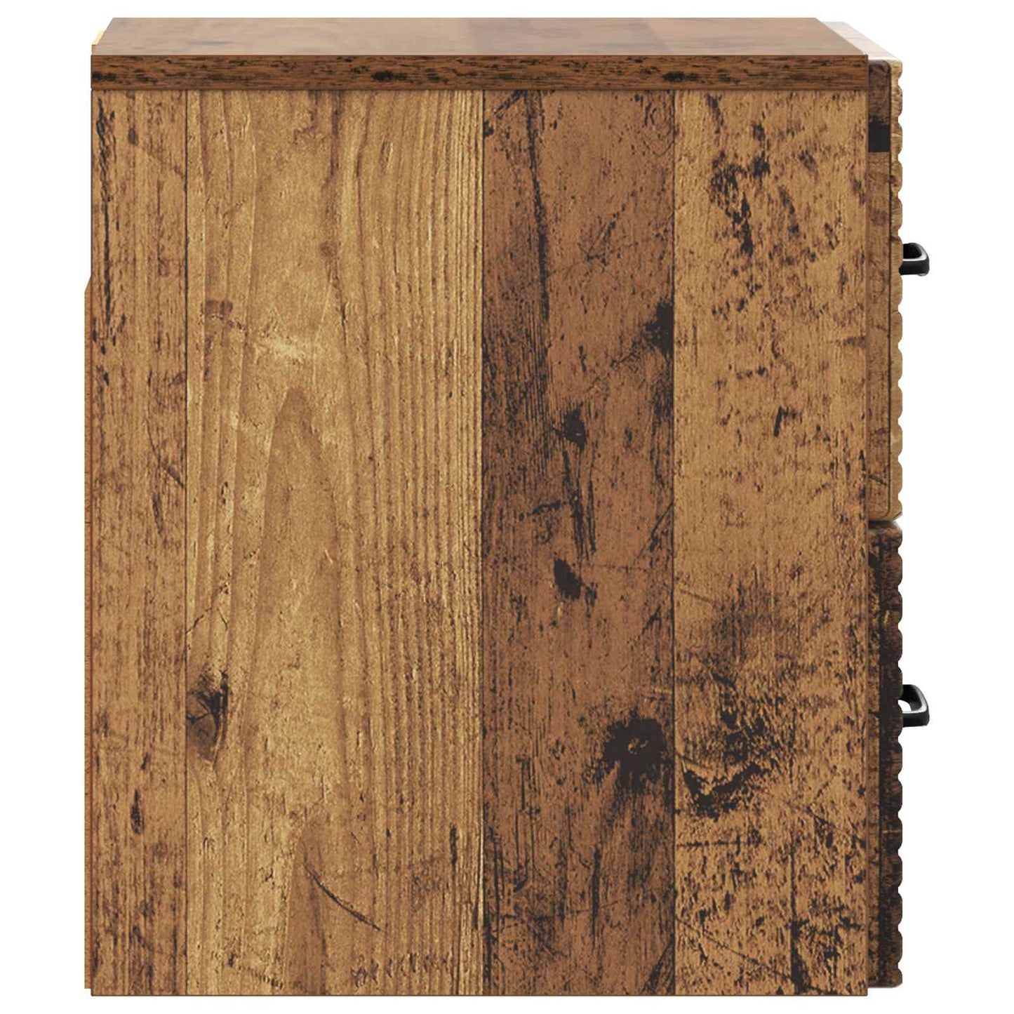 Nástěnný Noční Stolek Se Zásuvkou Staré Dřevo 34,5 X 33 X 40 Cm