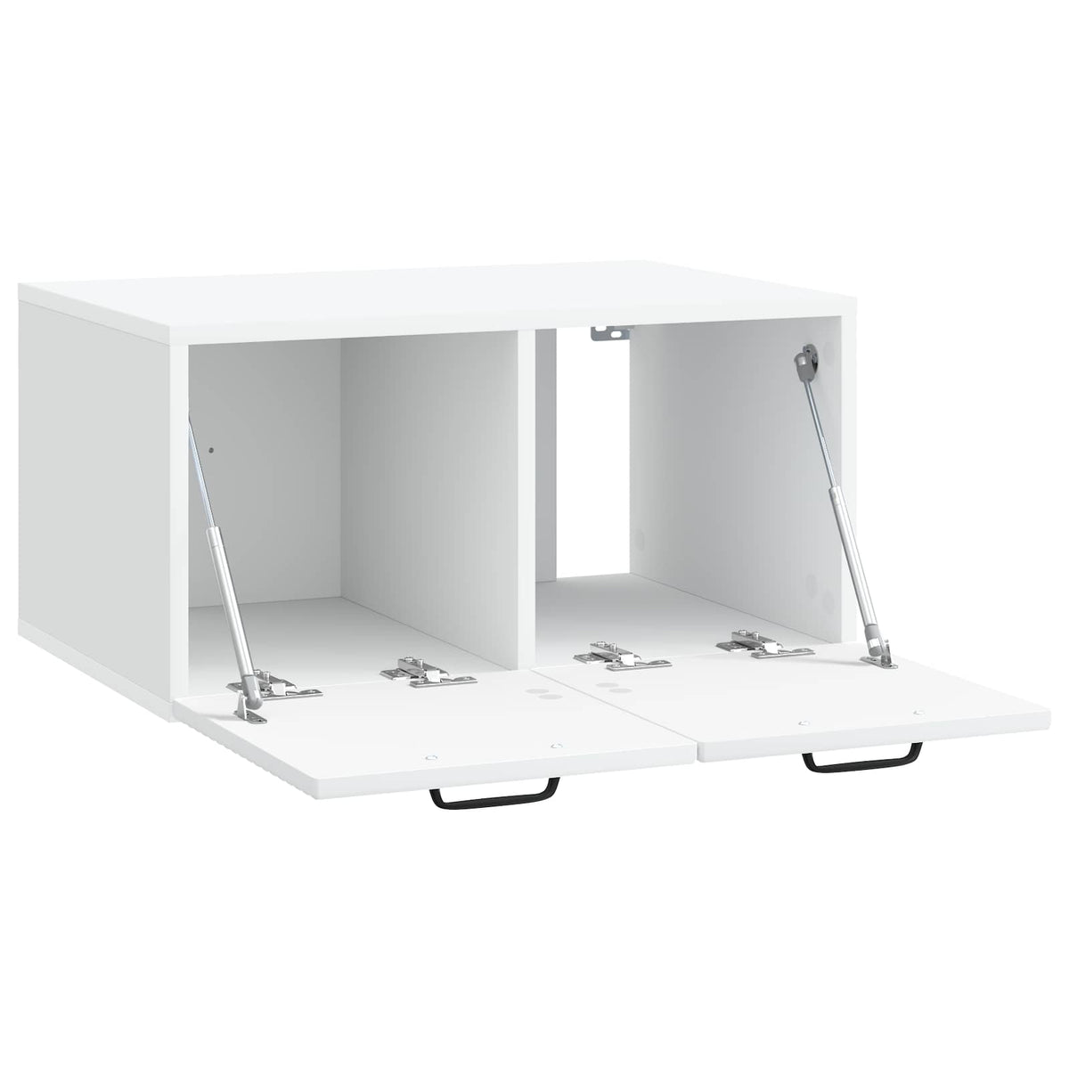 Nástěnná Tv Skříň Bílá 59,5 X 41 X 30 Cm Kompozitní Dřevo