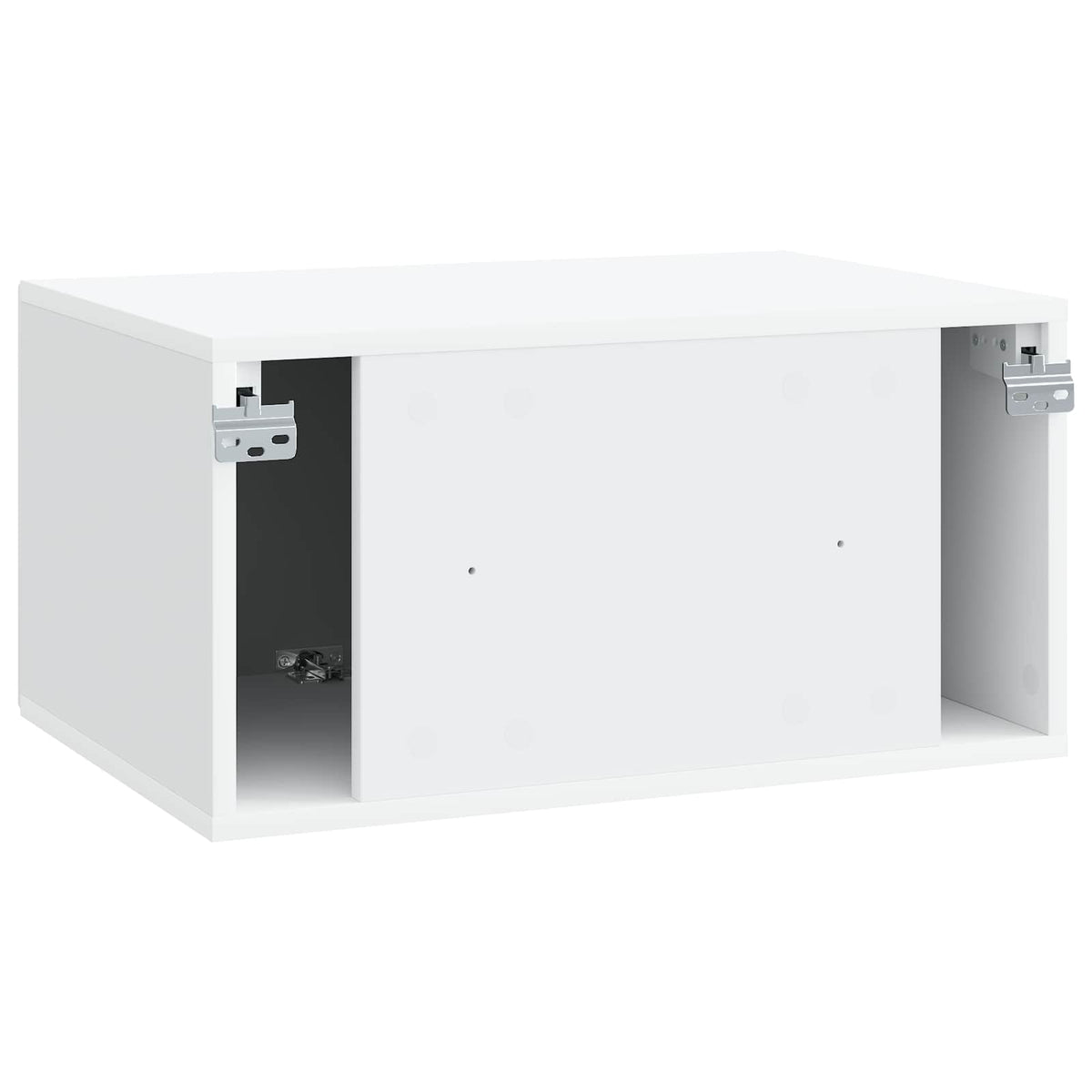 Nástěnná Tv Skříň Bílá 59,5 X 41 X 30 Cm Kompozitní Dřevo