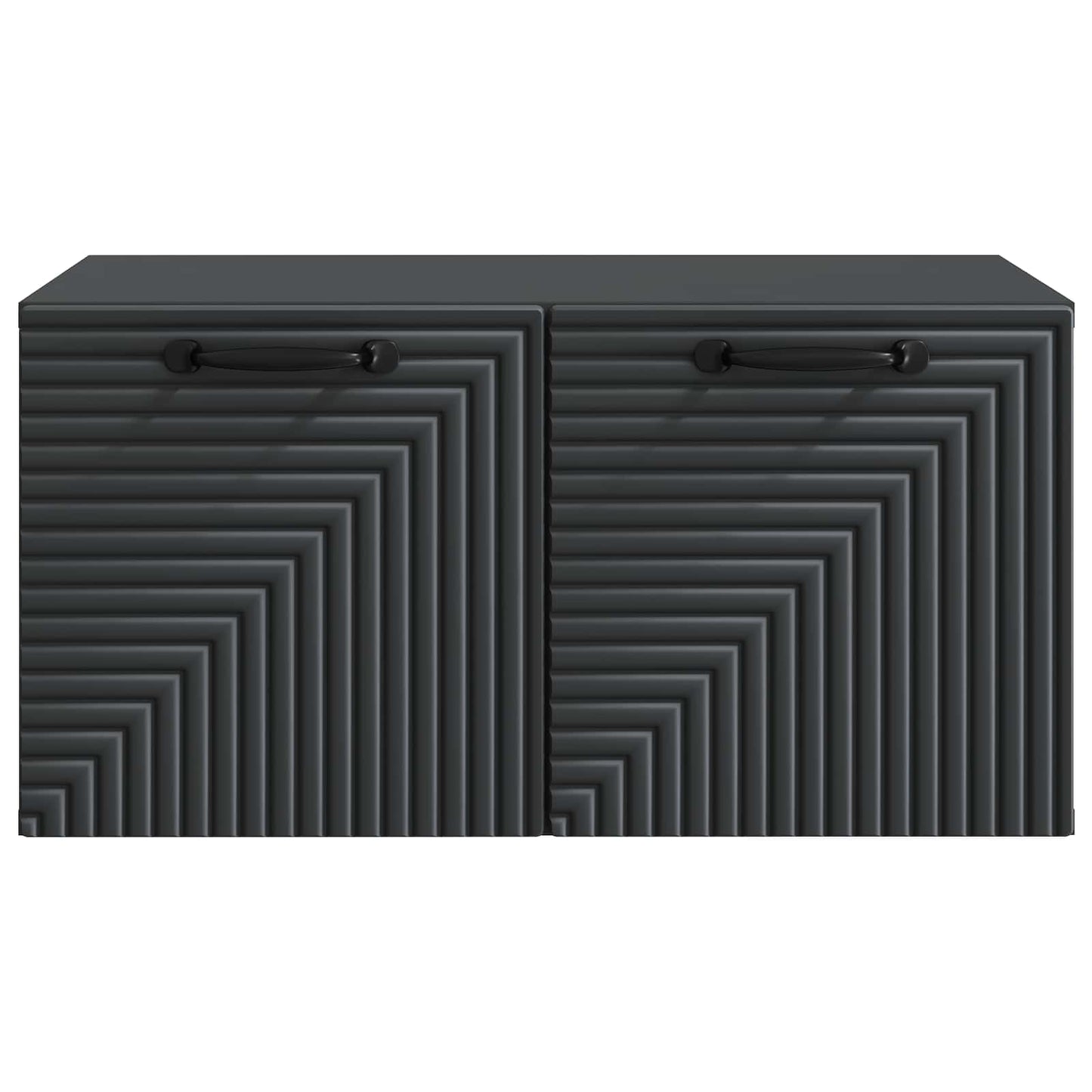 Nástěnná Tv Skříň Černá 59,5 X 41 X 30 Cm Kompozitní Dřevo