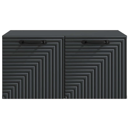 Nástěnná Tv Skříň Černá 59,5 X 41 X 30 Cm Kompozitní Dřevo