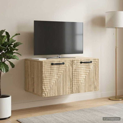 Nástěnná Tv Skříň Dub Sonoma 59,5 X 41 X 30 Cm Kompozitní Dřevo