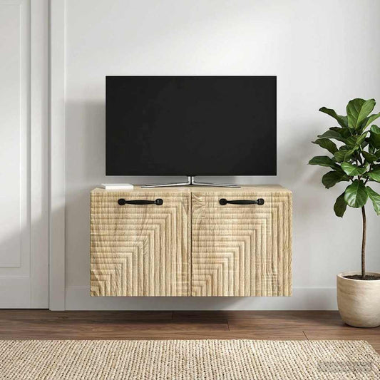 Nástěnná Tv Skříň Dub Sonoma 59,5 X 41 X 30 Cm Kompozitní Dřevo